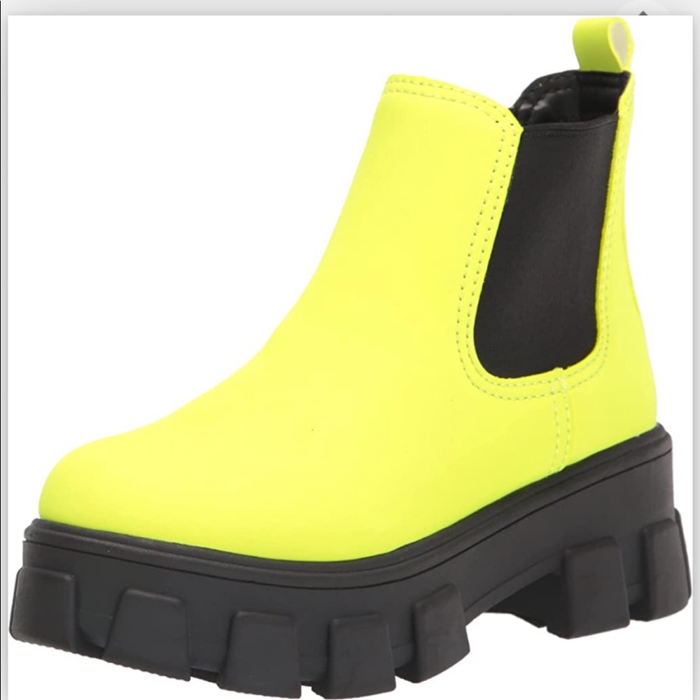 Neon Green Ankle Boot